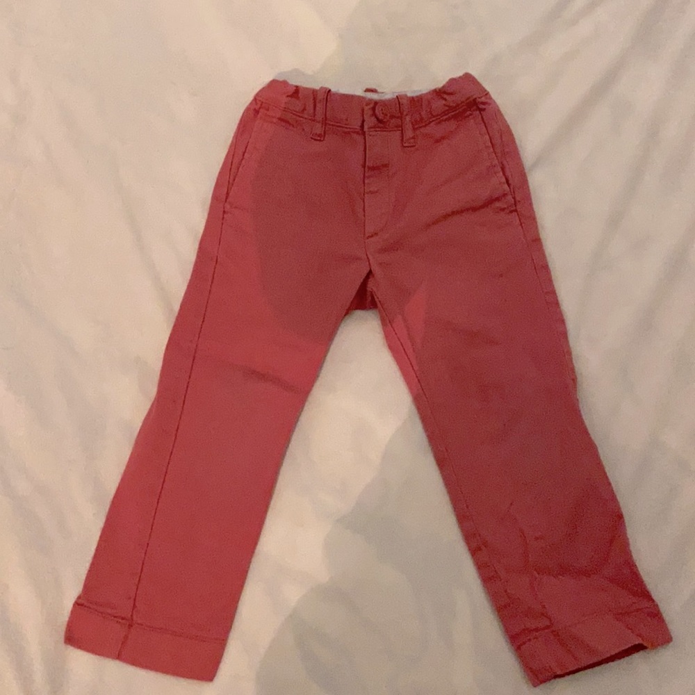 CREWCUTS Light red boys slim chinos. With changing waist sized. EUC